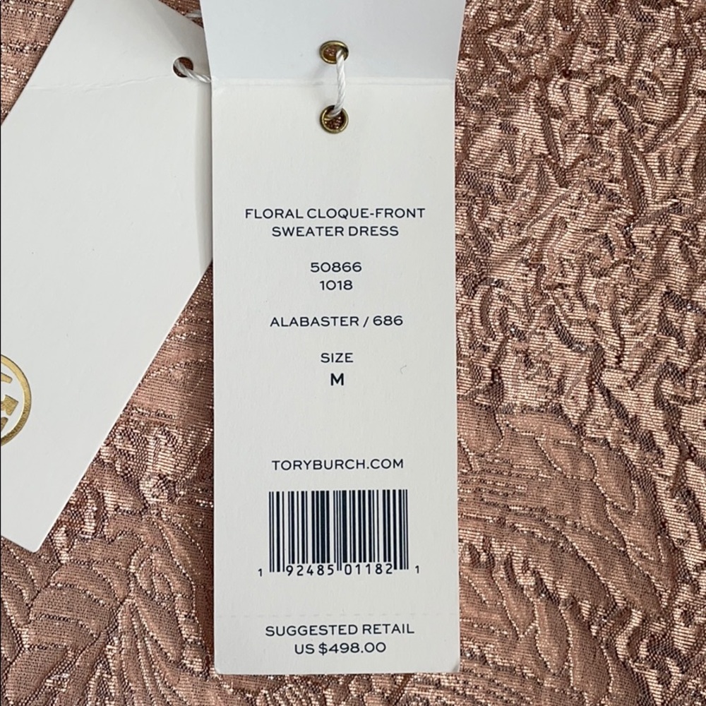 Tory Burch Floral Clouque Front Sweater Dress - Picture 8 of 13